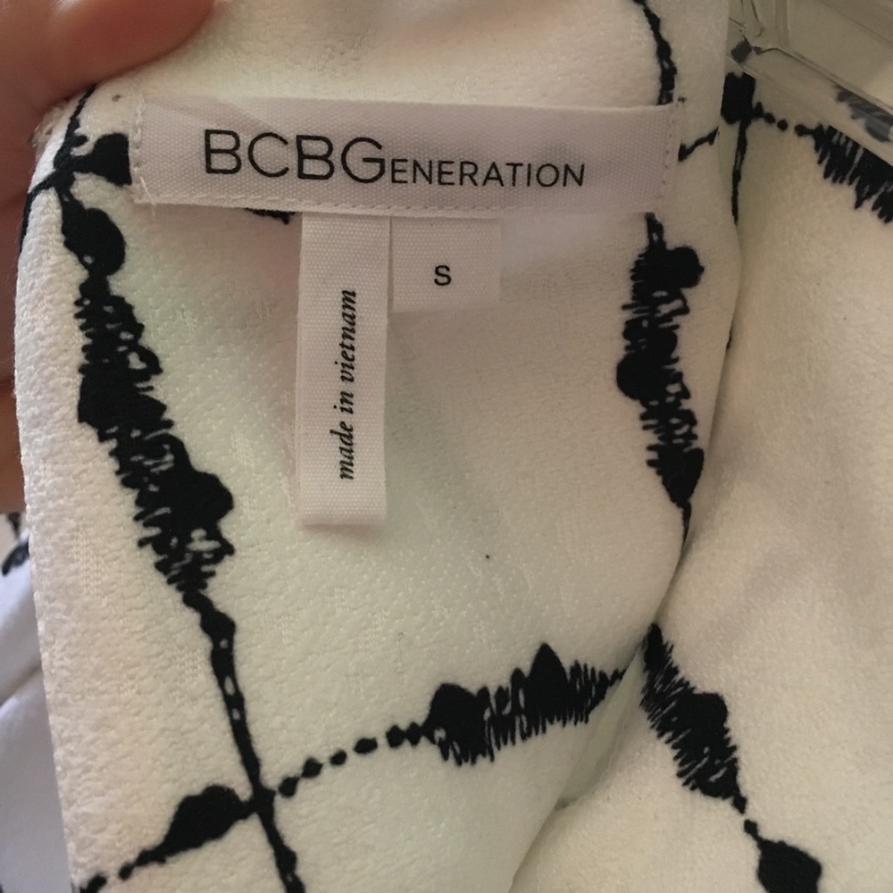 BCBG black and white cocktail dress!